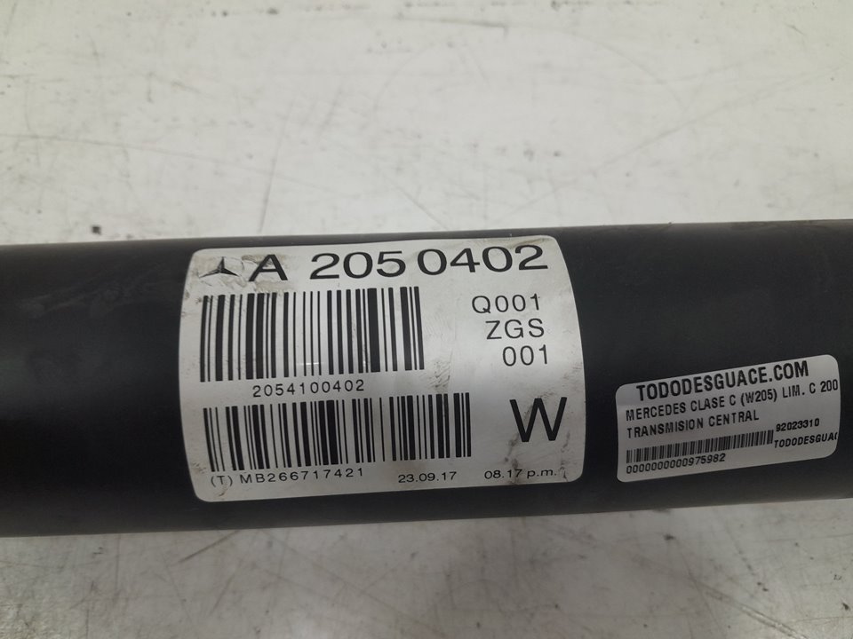 Transmision central mercedes-benz clase c c 200 d (205.007)