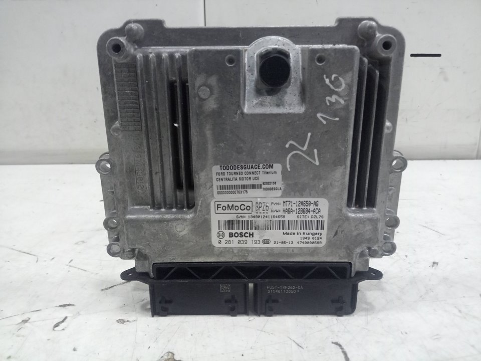 Centralita motor uce ford tourneo connect  grand tourneo connect kombi 1.5 tdci