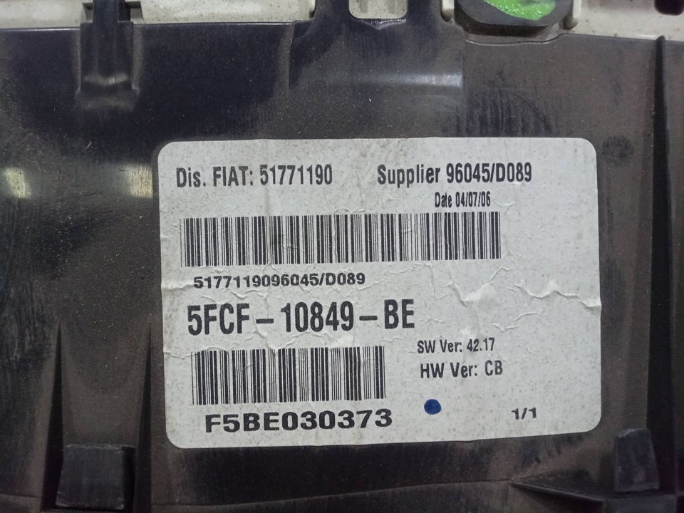 Cuadro instrumentos fiat stilo multi wagon 1.9 d multijet