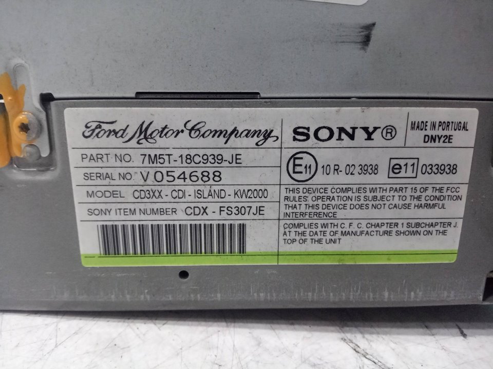 Sistema audio / radio cd ford focus ii 1.6 tdci