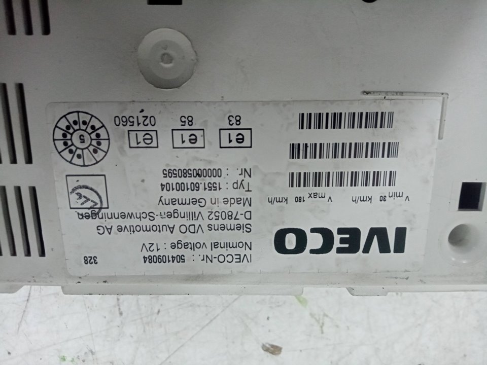 Cuadro instrumentos iveco 35s12 mixto adaptable   