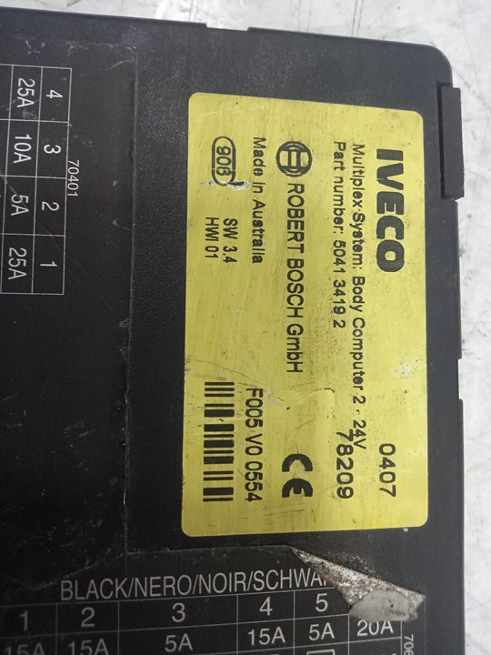 Caja reles / fusibles iveco stralis (as) fsa t  fp 