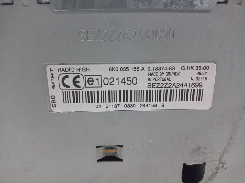 Sistema audio / radio cd seat ibiza ii 1.4 i