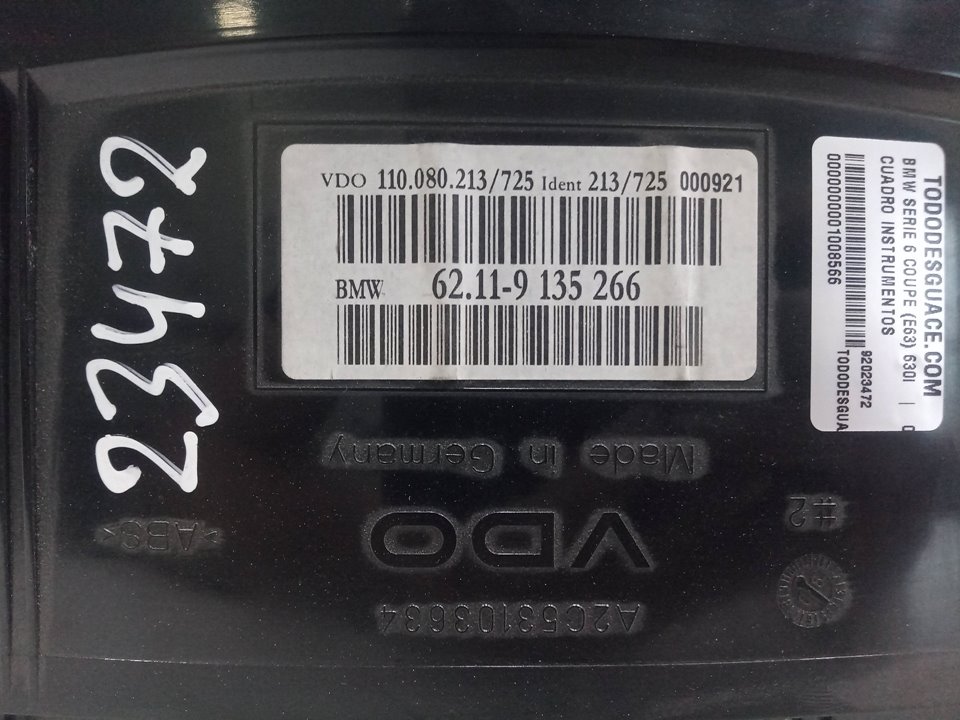 Cuadro instrumentos bmw 6 630 i