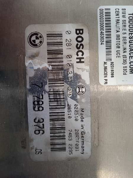  centralita motor uce   bmw serie 5 berlina (e39) 530d 3.0 24v turbodiesel cat