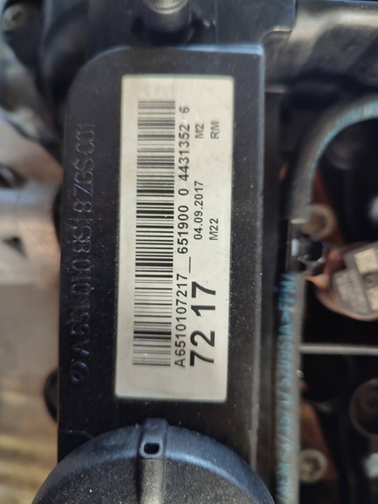 Motor completo mercedes-benz clase c c 200 d (205.007)