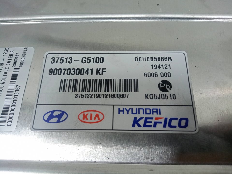 Unidad control voltaje bateria kia niro 1.6 gdi hybrid