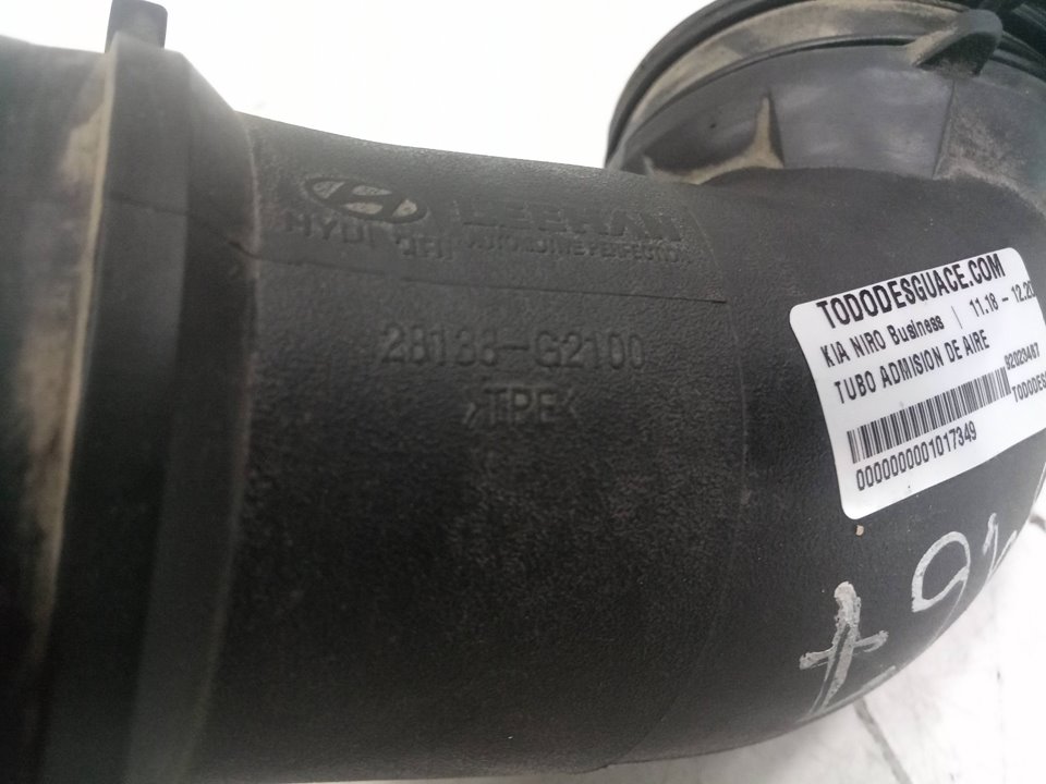 Tubo admision de aire kia niro 1.6 gdi hybrid