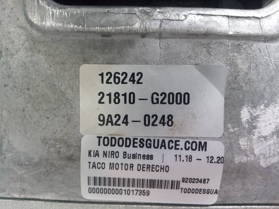Taco motor derecho kia niro 1.6 gdi hybrid