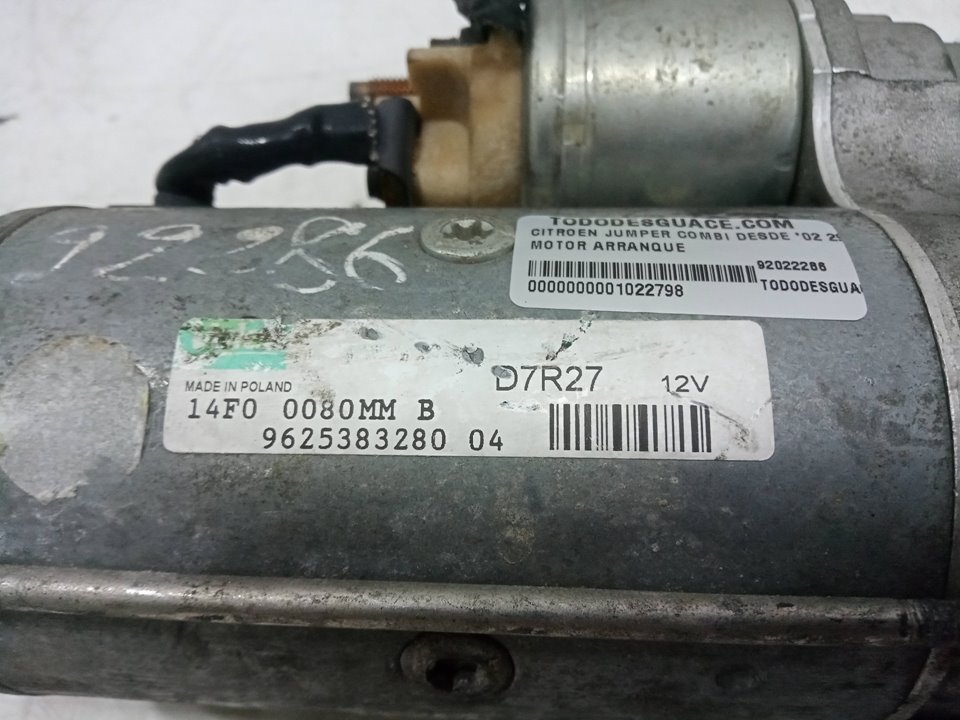 Motor arranque 2.0 hdi