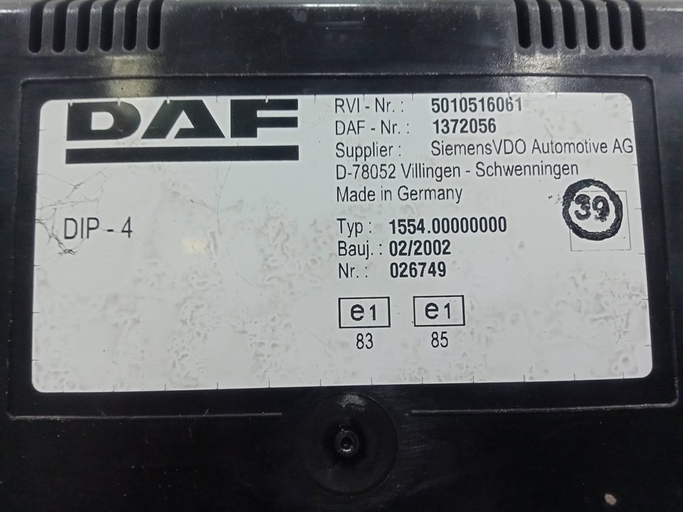 Cuadro instrumentos daf serie lf55.xxx desde 06 22