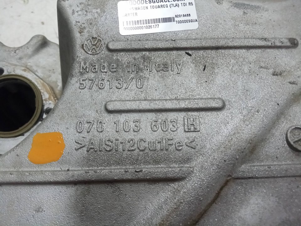 Carter volkswagen touareg 2.5 r5 tdi
