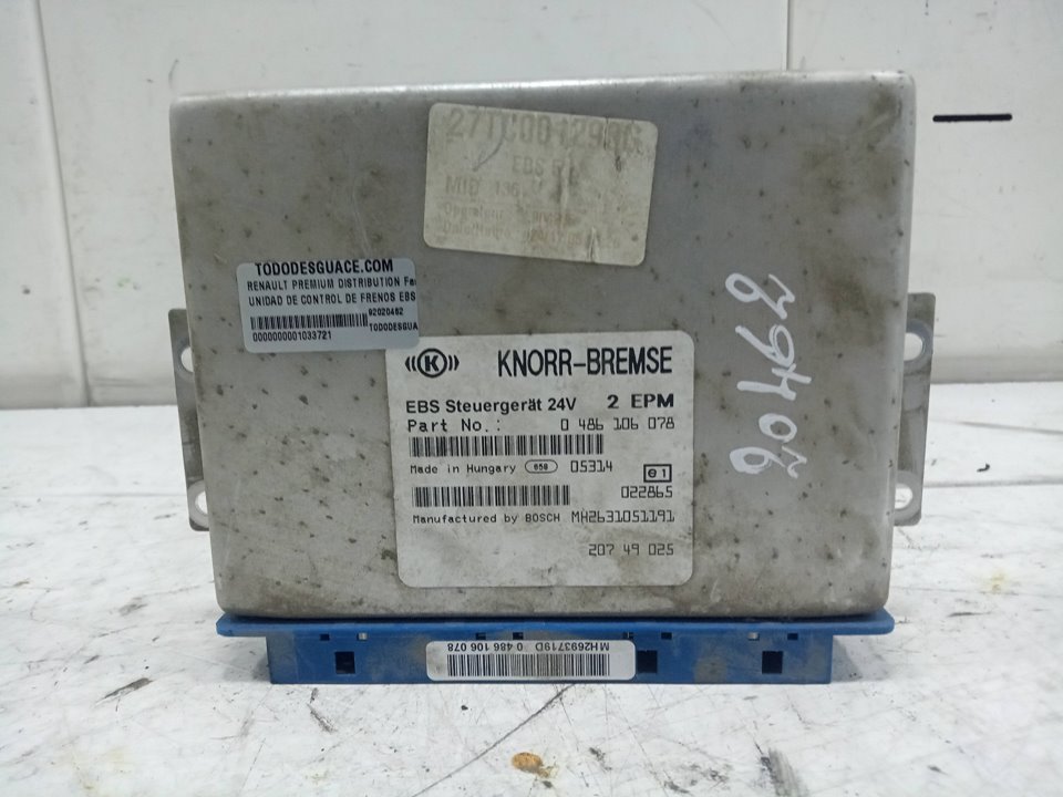 Unidad de control de frenos ebs renault premium distribution f