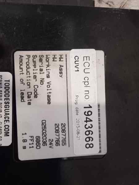 Modulo de control scania serie pgr (dclase) f