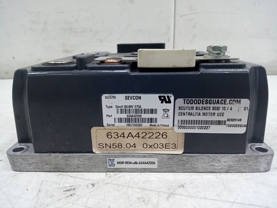 Centralita motor uce scutum silence s02 10  4    