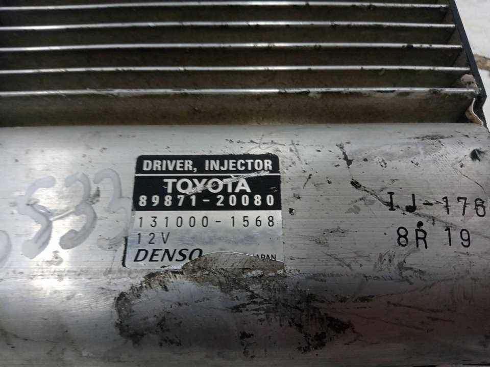 Unidad de control ecu inyeccion toyota auris   active      09.12  12.15