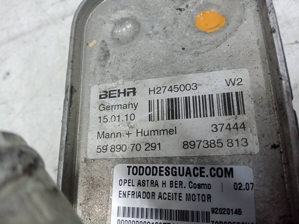 Enfriador aceite motor opel astra h 1.7 cdti (l48)
