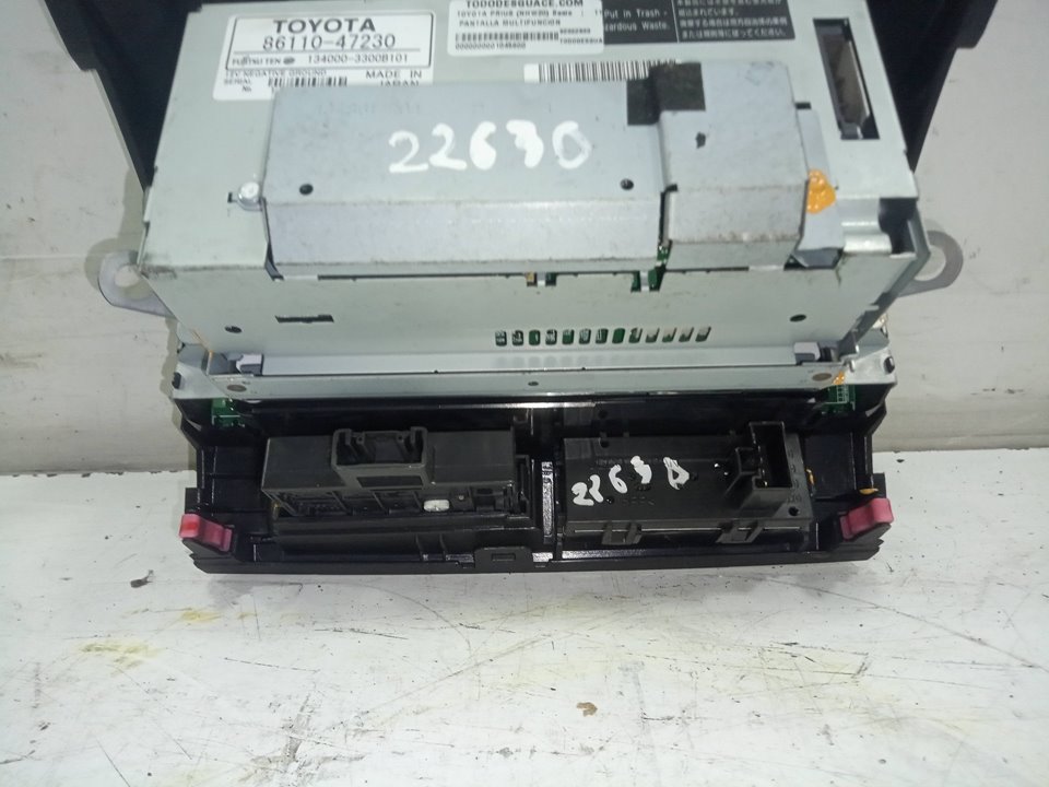  pantalla multifuncion toyota prius fastback 1.5 (nhw20_)