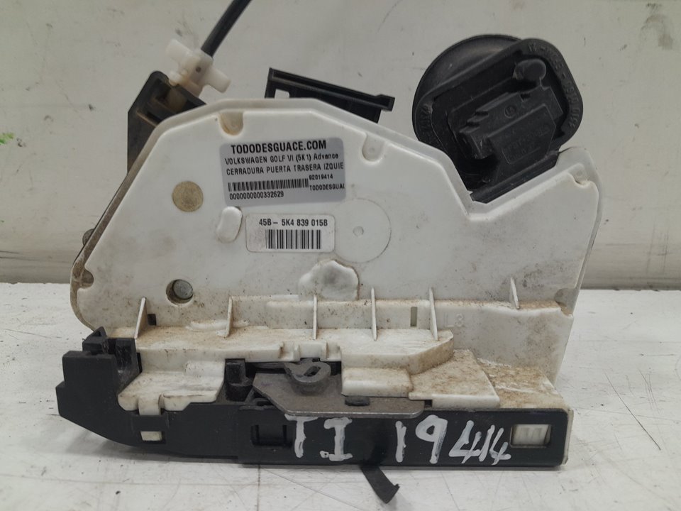 Cerradura puerta trasera izquierda volkswagen golf vi 2.0 tdi