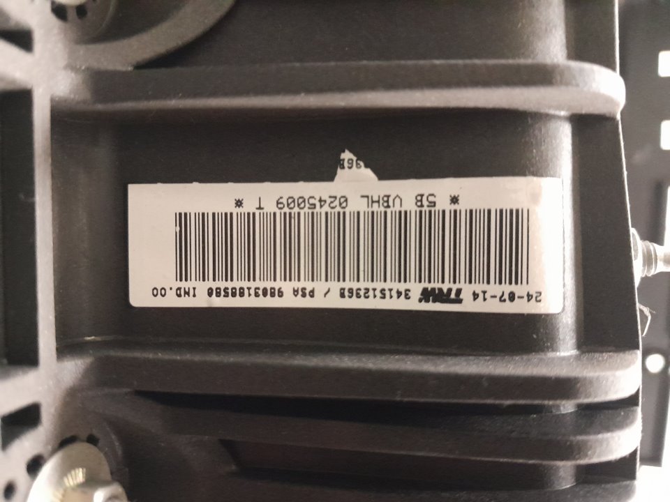 Kit airbag peugeot 5008 1.6 16v