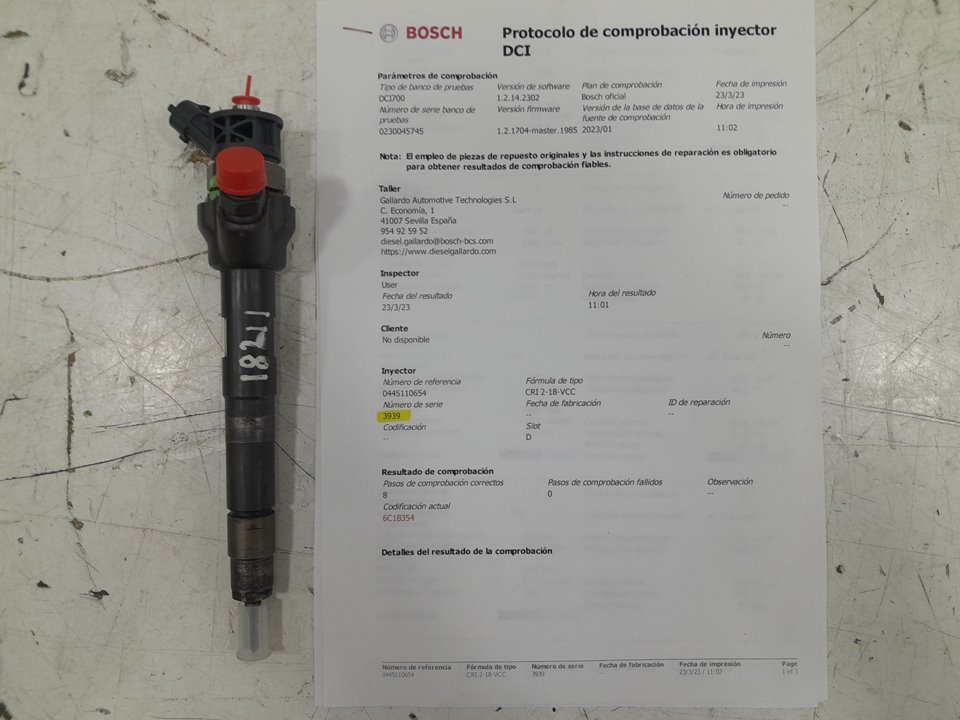 Inyector jaguar xe 2.0 d