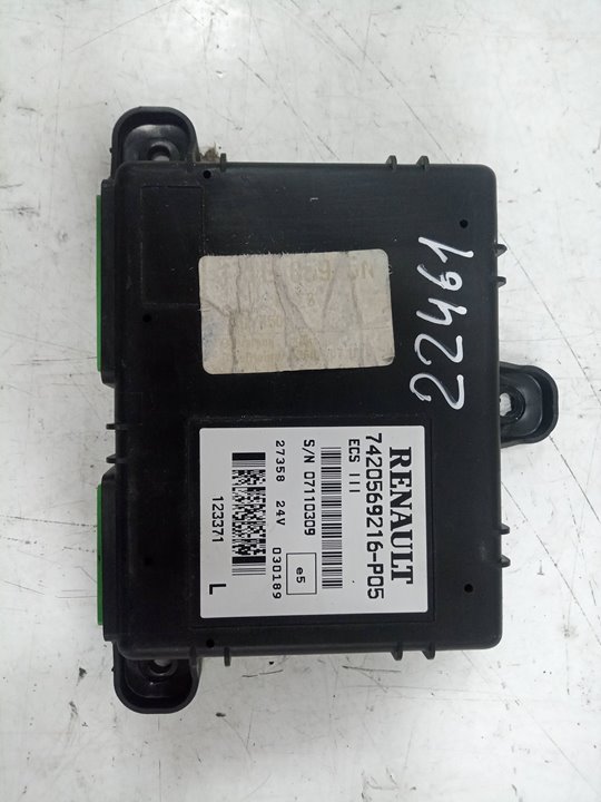 Unidad de control de suspension neumatica  renault master pro cajachasis  magnum ab 2005 cabina adel.tr