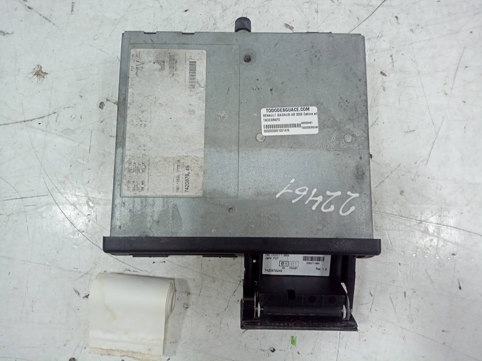 Tacografo renault master pro cajachasis  magnum ab 2005 cabina adel.tr