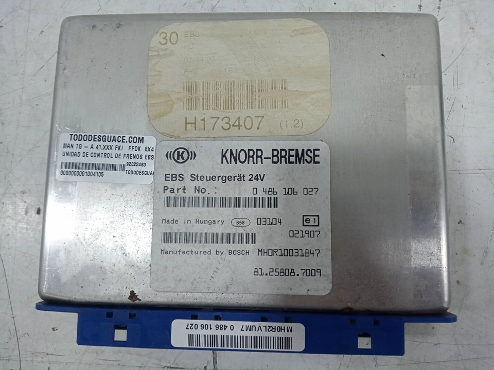 Unidad de control de frenos ebs tg  a 41.xxx fki   ffdk  8x4