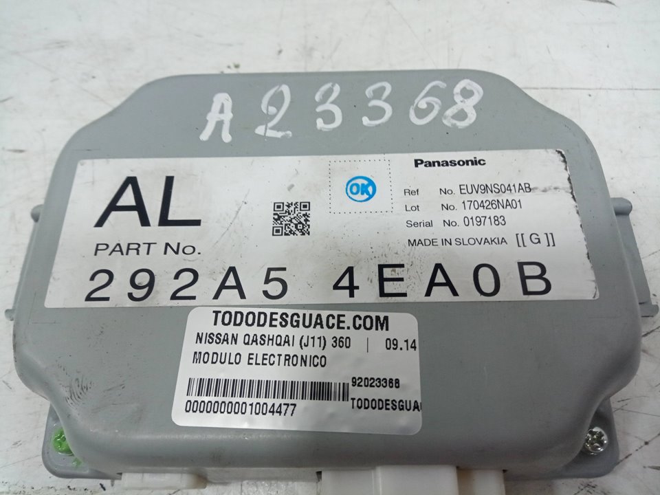 Modulo electronico nissan qashqai ii todo terreno cerrada 1.5 dci