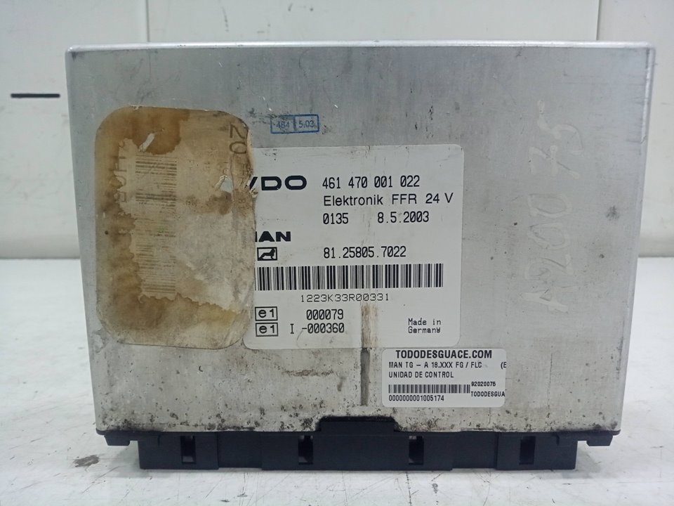 Unidad de control tg  a 18.xxx fg  flc