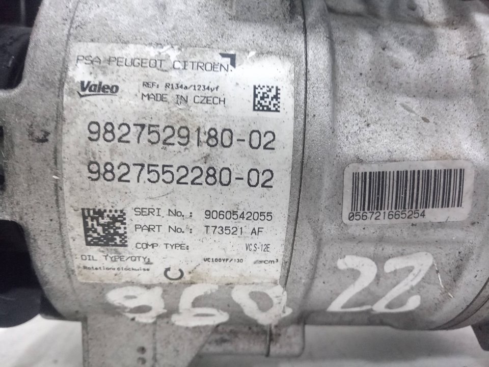 Compresor aire acondicionado peugeot 308 ii 1.2 thp 110