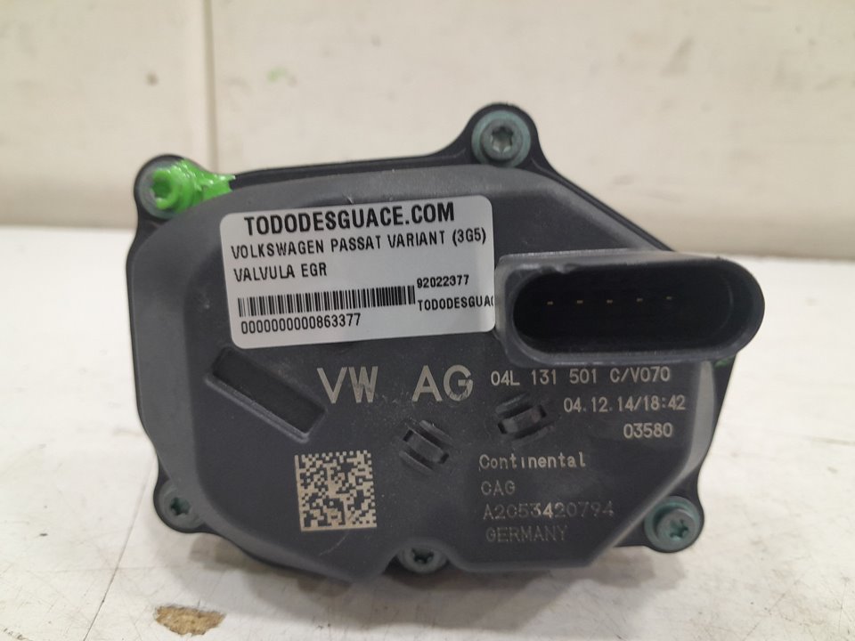 Valvula egr volkswagen passat variant   (3g5) bluemotion      05.15