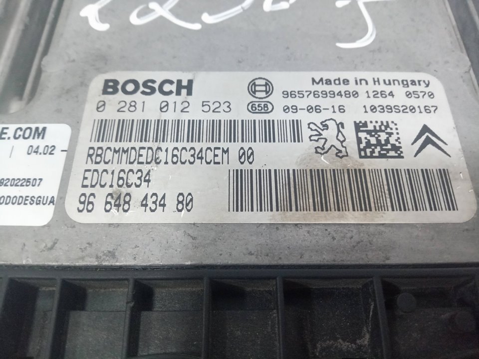 Centralita motor uce citroen c3 i 1.4 hdi