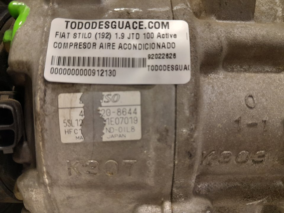 Compresor aire acondicionado fiat stilo 1.9 d multijet