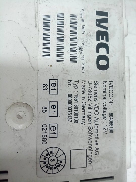 Cuadro instrumentos daily combi 29  l 12 combi t