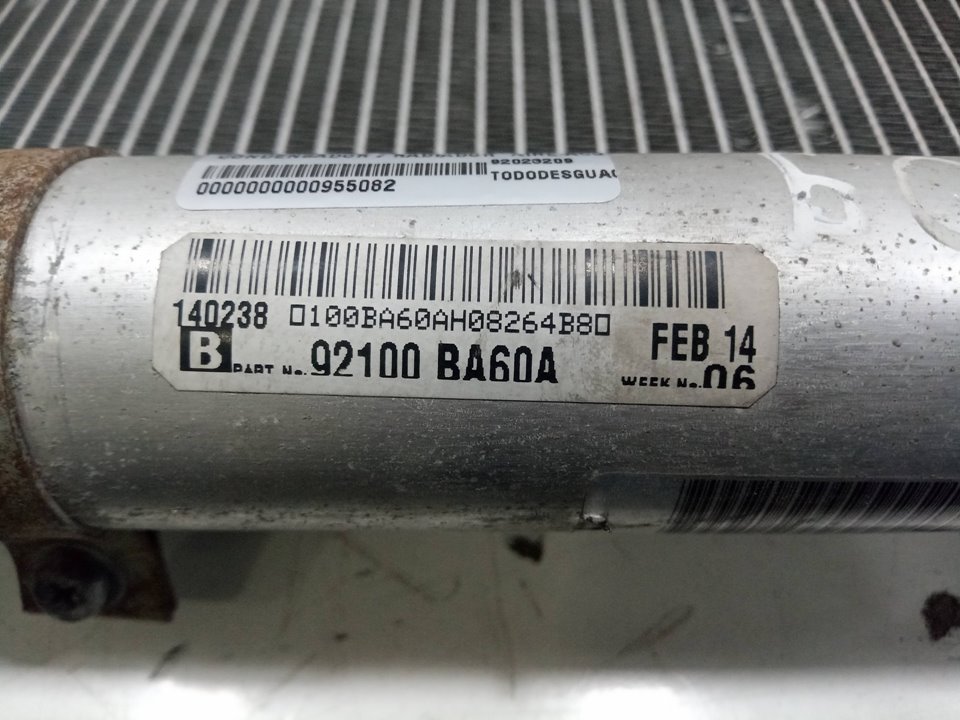 Condensador / radiador  aire acondicionado nissan juke 1.6