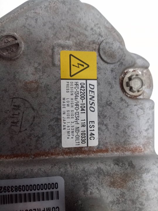 Compresor aire acondicionado toyota yaris 1.5 hybrid (nhp130_)