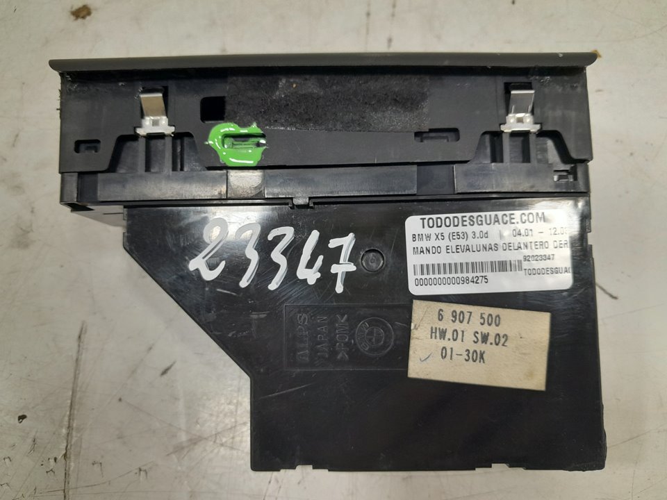 Mando elevalunas delantero derecho bmw x5 3.0 d