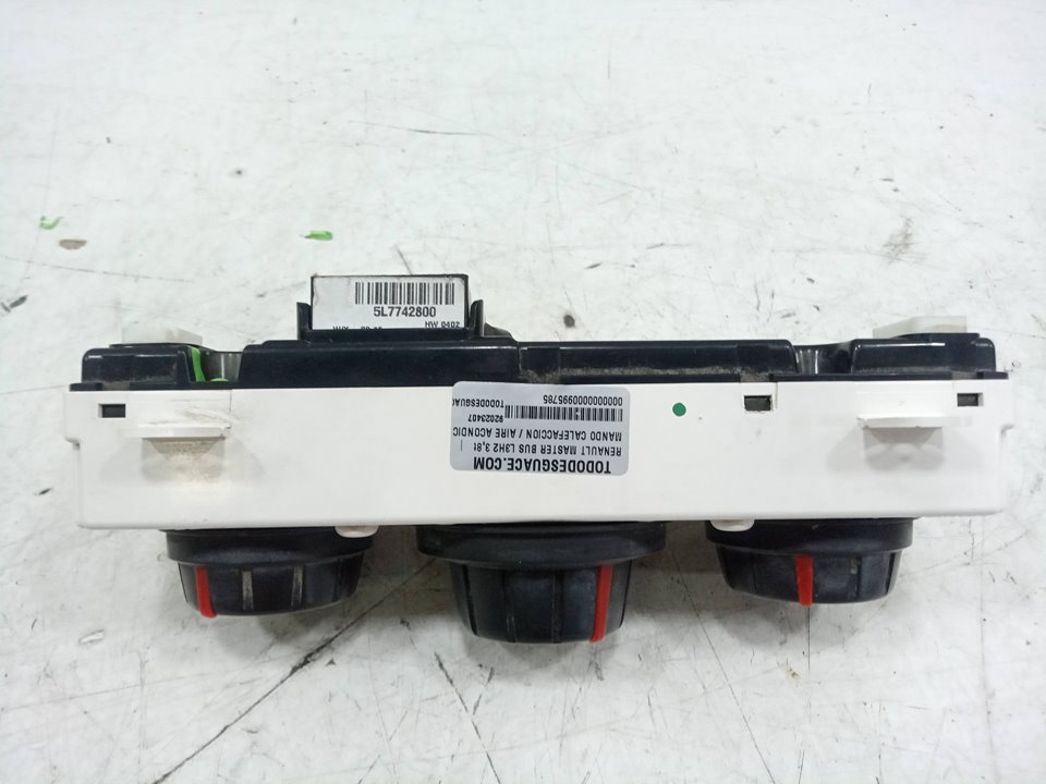 Mando calefaccion /  aire acondicionado master bus l3h2 38t      02.
