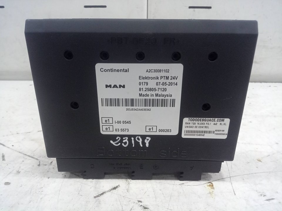 Unidad de control tgx 18.xxx fg    4x2   bl xl