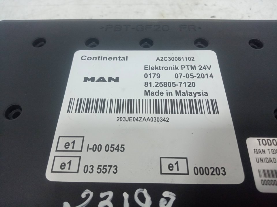 Unidad de control tgx 18.xxx fg    4x2   bl xl