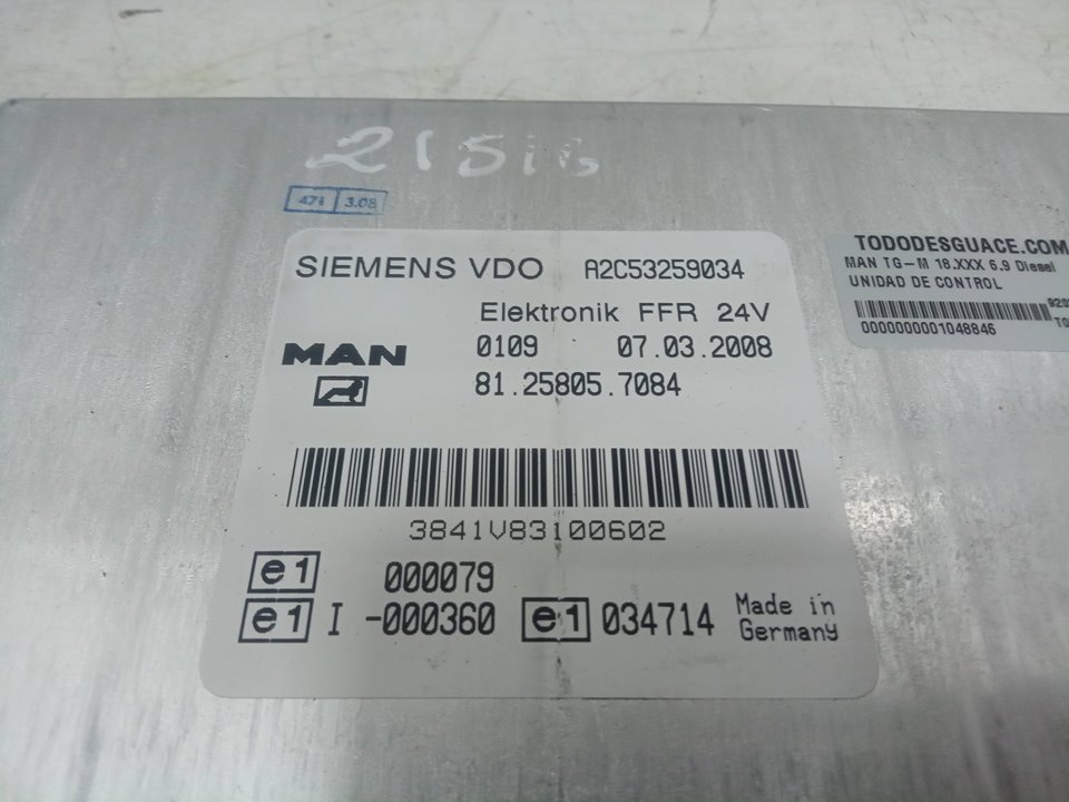 Ecu/ ecas tgm 18.xxx 6.9 diesel
