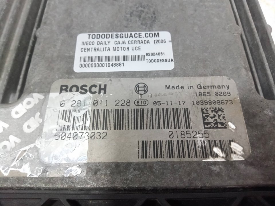 Centralita motor uce iveco daily iv cajachasis  daily  caja cerrada  (2006 