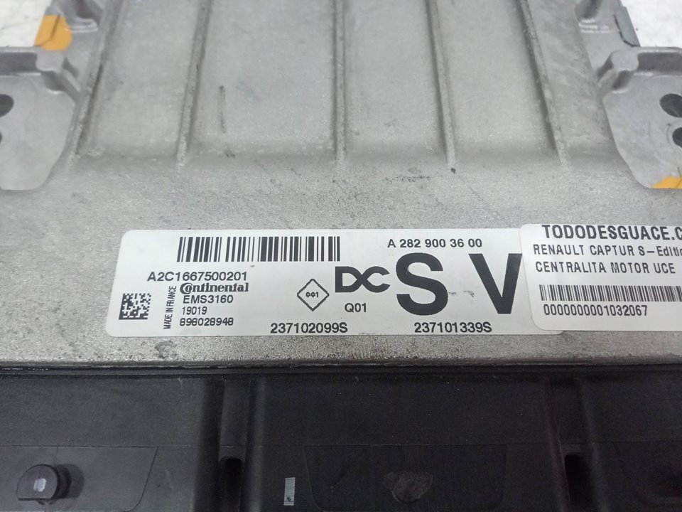 Centralita motor uce renault captur 1.2 tce (j5au)