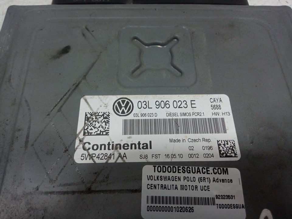 Centralita motor uce volkswagen polo 1.6 tdi