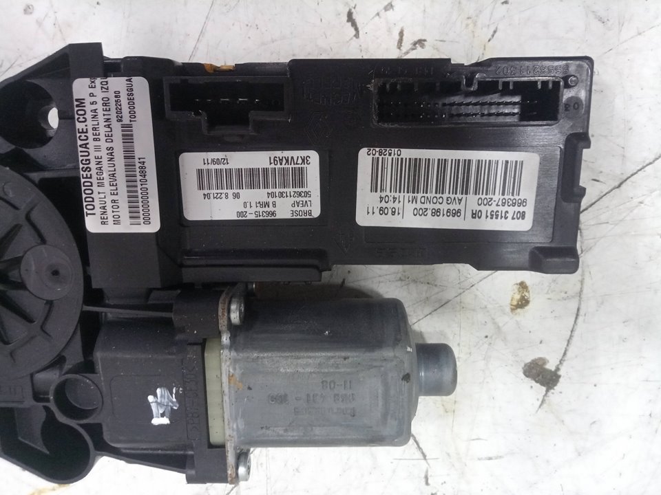 Motor elevalunas delantero izquierdo renault megane iii fastback 1.6 16v (bz0h)