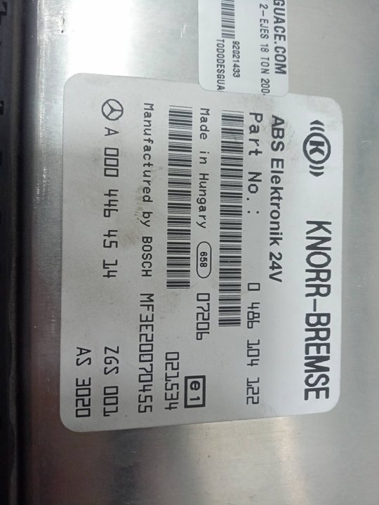 Centralita abs mercedes axor 2ejes 18 ton 20