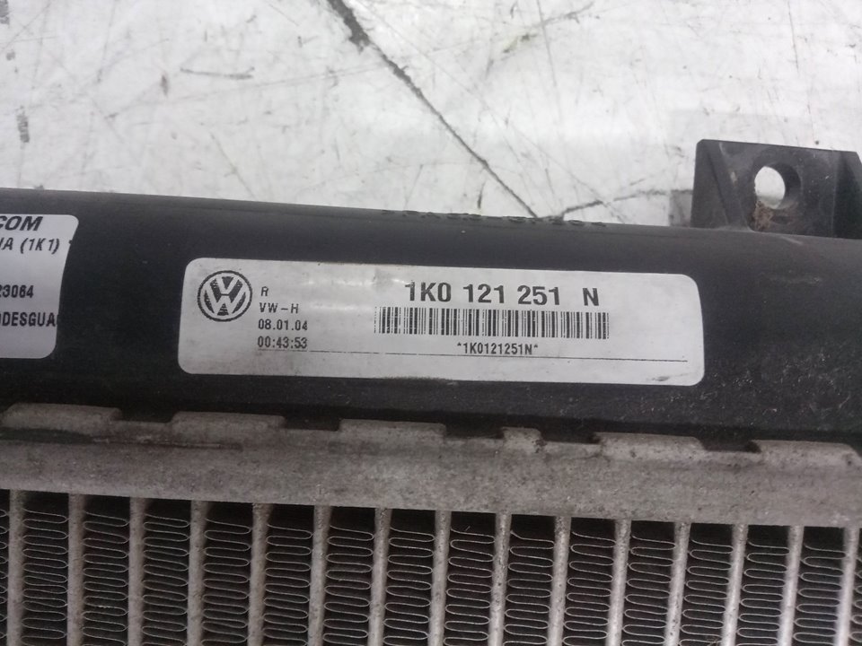 Radiador agua volkswagen golf v   berlina (1k1)       0.03 