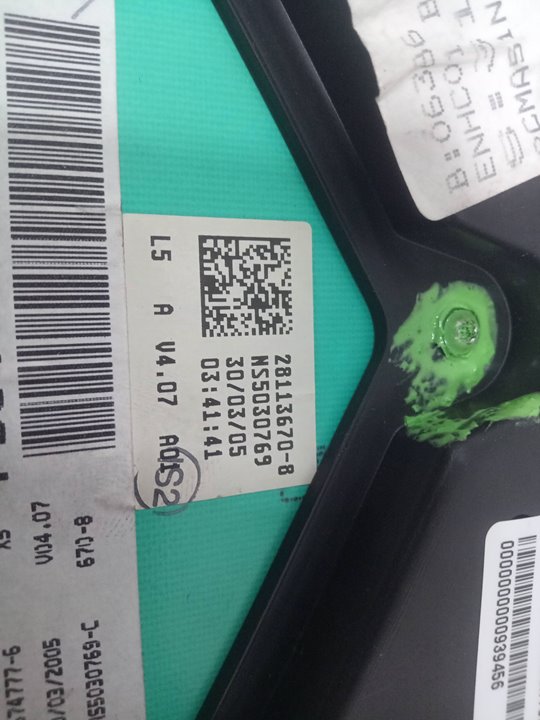 Cuadro instrumentos peugeot 307 break    sw (s1) xr clim plus     