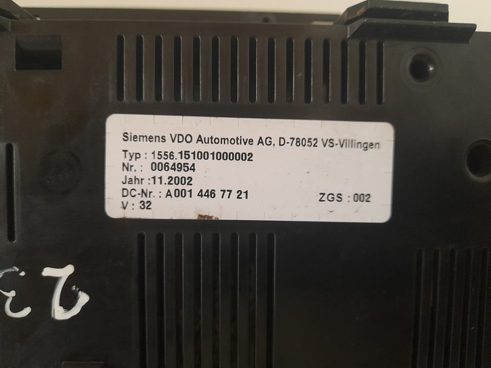 Cuadro instrumentos mercedes atego 4 cyl. 4x2 2005